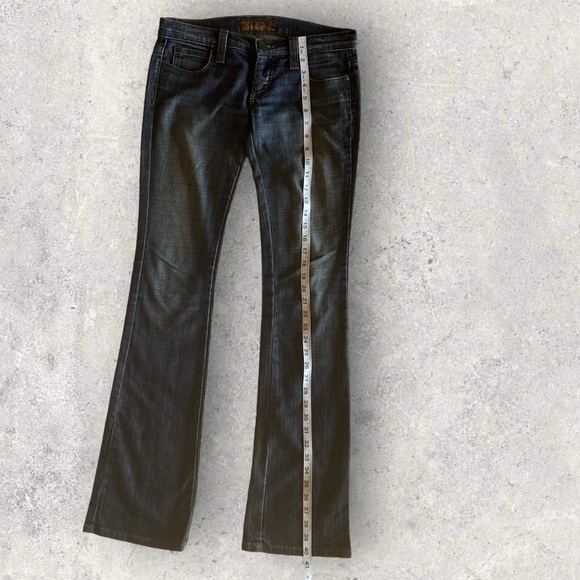 Very Rare Frankie B. Denim Blue Jeans Hart Pockets Grommets Excellent Condition! - Picture 6 of 9